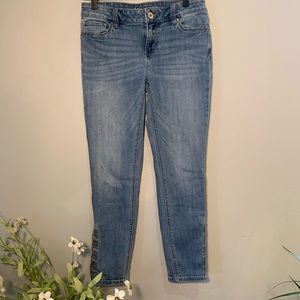 WHBM Jeans With Ankle Zipper